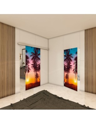 Glasschiebetür SLIM-LINE - Fotoprint Model 63