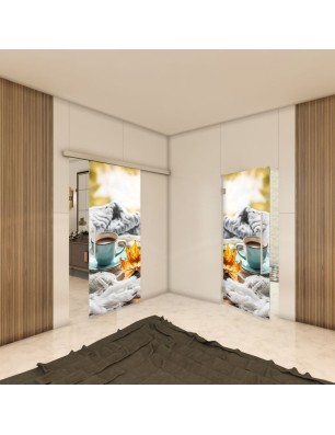 Glasschiebetür SLIM-LINE - Fotoprint Model 66