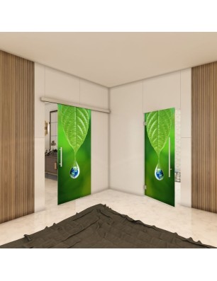 Glasschiebetür SLIM-LINE - Fotoprint Model 74