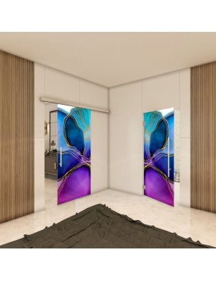 Glasschiebetür SLIM-LINE - Fotoprint Model 78