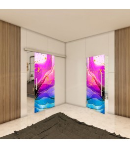 Glasschiebetür SLIM-LINE - Fotoprint Model 79