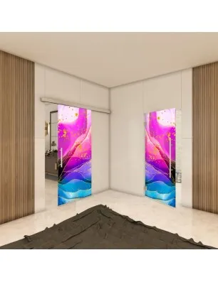 Glasschiebetür SLIM-LINE - Fotoprint Model 79