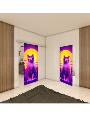 Glasschiebetür SLIM-LINE - Fotoprint Model 84