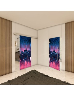 Glasschiebetür SLIM-LINE - Fotoprint Model 89