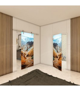 Ganzglastür - Fotoprint Model 122 für ein modernes Zuhause
