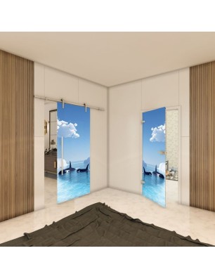 Ganzglastür - Fotoprint Model 129 für ein modernes Zuhause