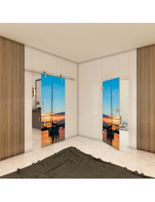 Ganzglastür - Fotoprint Model 135 für ein modernes Zuhause