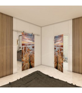 Ganzglastür - Fotoprint Model 143 für ein modernes Zuhause