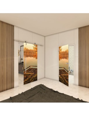 Ganzglastür - Fotoprint Model 154 für ein modernes Zuhause