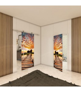 Ganzglastür - Fotoprint Model 155 für ein modernes Zuhause