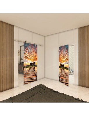 Ganzglastür - Fotoprint Model 155 für ein modernes Zuhause