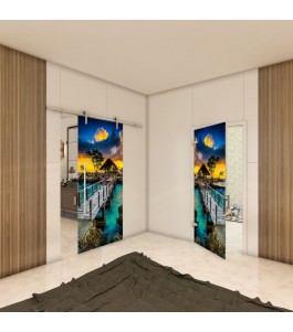 Ganzglastür - Fotoprint Model 185 für ein modernes Zuhause