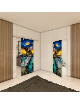 Ganzglastür - Fotoprint Model 185 für ein modernes Zuhause