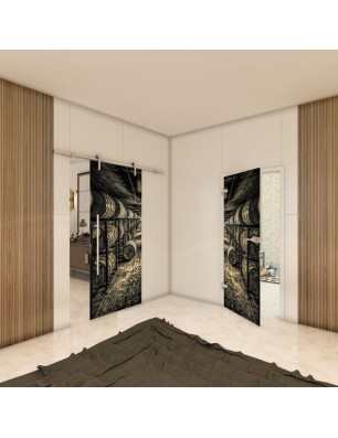 Ganzglastür - Fotoprint Model 256 für ein modernes Zuhause