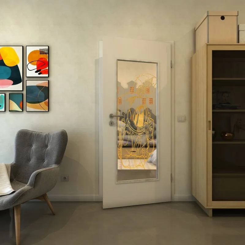 Lichtausschnitt - Fineprint Modell 126 Gold auf Klarglas