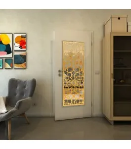 Lichtausschnitt - Fineprint Model 150 Gold auf Klarglas