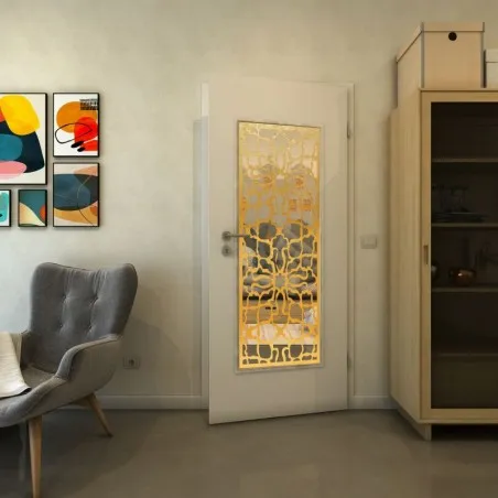 Lichtausschnitt - Fineprint Model 150 Gold auf Klarglas