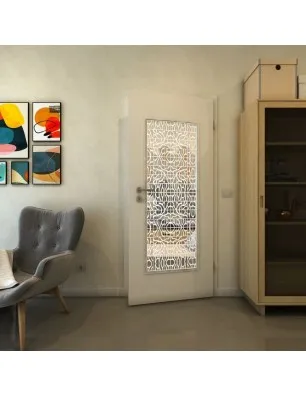 Lichtausschnitt - Fineprint Model 161 Weiss auf Klarglas