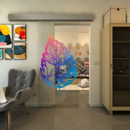 Glasschiebetür ECO-LINE - Fineprint Model 130 Verlauf auf Klarglas
