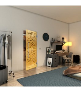 Pendeltür - Fineprint Model 071 Gold auf Klarglas