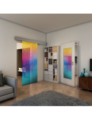 Glasschiebetür ECO-LINE - Fineprint Model 032 Verlauf auf Klarglas