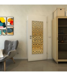 Lichtausschnitt - Fineprint Model 005 Gold auf Grauglas