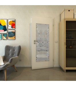 Lichtausschnitt - Fineprint Model 011 Weiss auf Grauglas