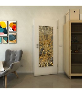 Lichtausschnitt - Fineprint Model 012 Gold auf Grauglas