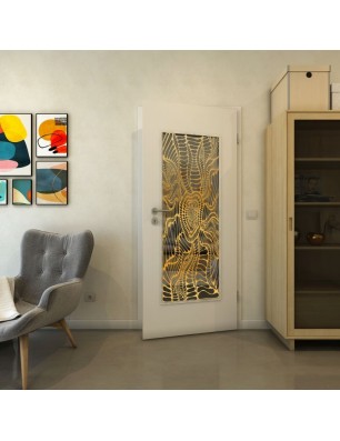 Lichtausschnitt - Fineprint Model 012 Gold auf Grauglas