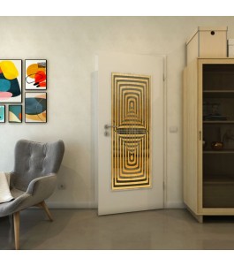 Lichtausschnitt - Fineprint Model 014 Gold auf Grauglas