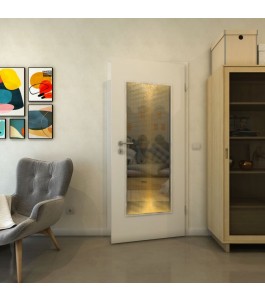 Lichtausschnitt - Fineprint Model 024 Gold auf Grauglas