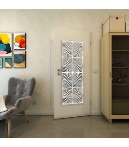 Lichtausschnitt - Fineprint Model 069 Weiss auf Grauglas