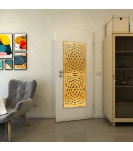 Lichtausschnitt - Fineprint Model 071 Gold auf Grauglas