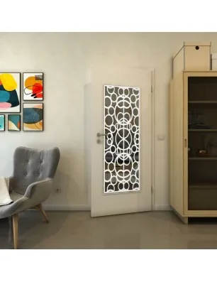 Lichtausschnitt - Fineprint Model 144 Weiss auf Grauglas