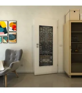 Lichtausschnitt - Fineprint Model 150 Schwarz auf Grauglas