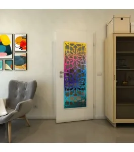 Lichtausschnitt - Fineprint Model 150 Verlauf auf Grauglas