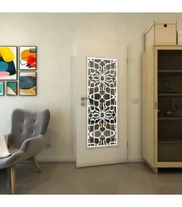 Lichtausschnitt - Fineprint Model 150 Weiss auf Grauglas