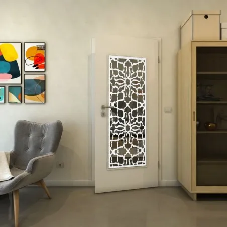 Lichtausschnitt - Fineprint Model 150 Weiss auf Grauglas