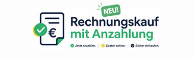 Rechnungskauf mit Anzahlung 