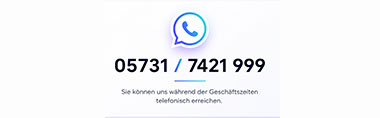 05731 / 7421 999 Whatsapp