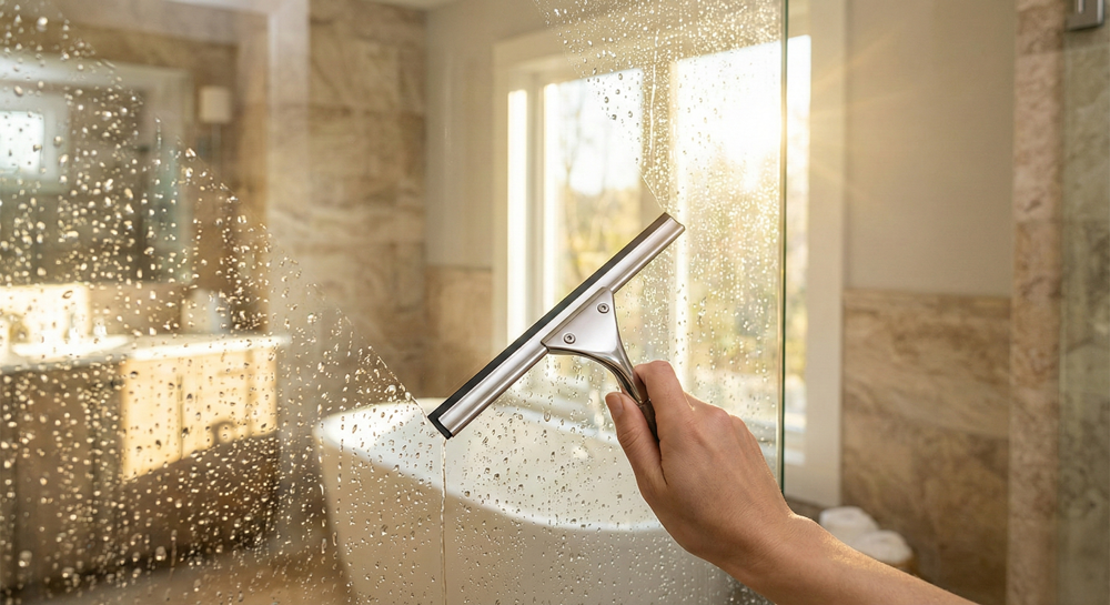 Glasdusche richtig pflegen