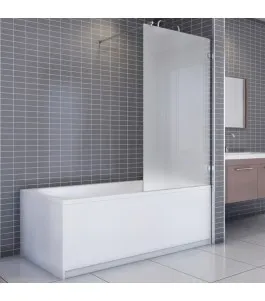 Sichtbare Bauform eines Badewannenaufsatzes im Zusammenhang mit Sichtschutz und Glaswirkung