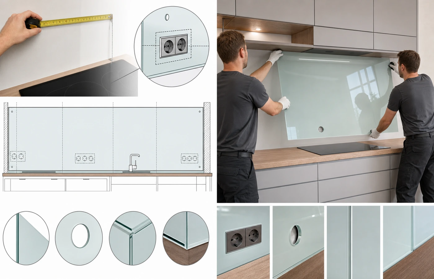 Planungsanforderungen und Grenzen einer maßgefertigten Glas-Küchenrückwand