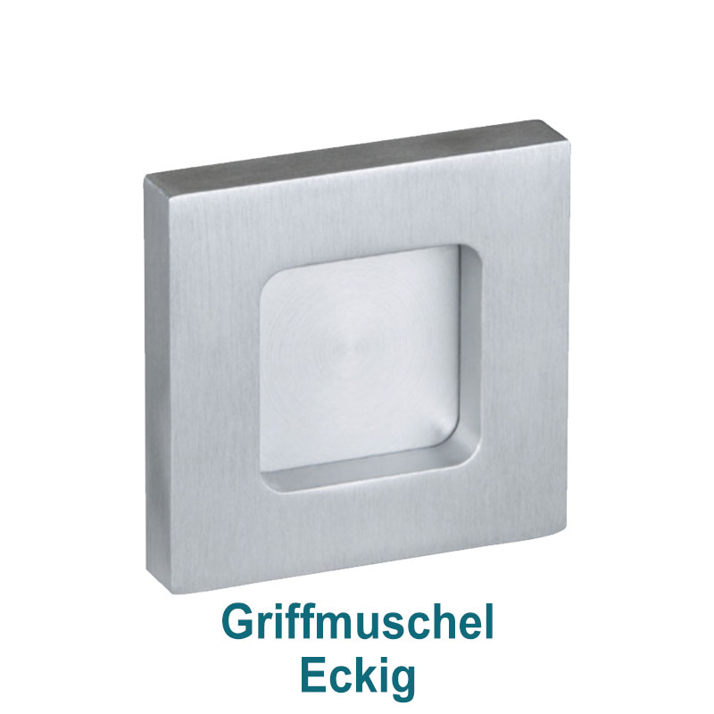 Griffmuschel eckig geschl.