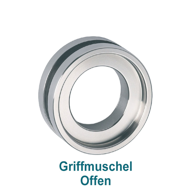 Griffmuschel offen
