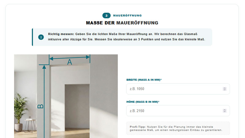 Messanleitung Pendeltüren