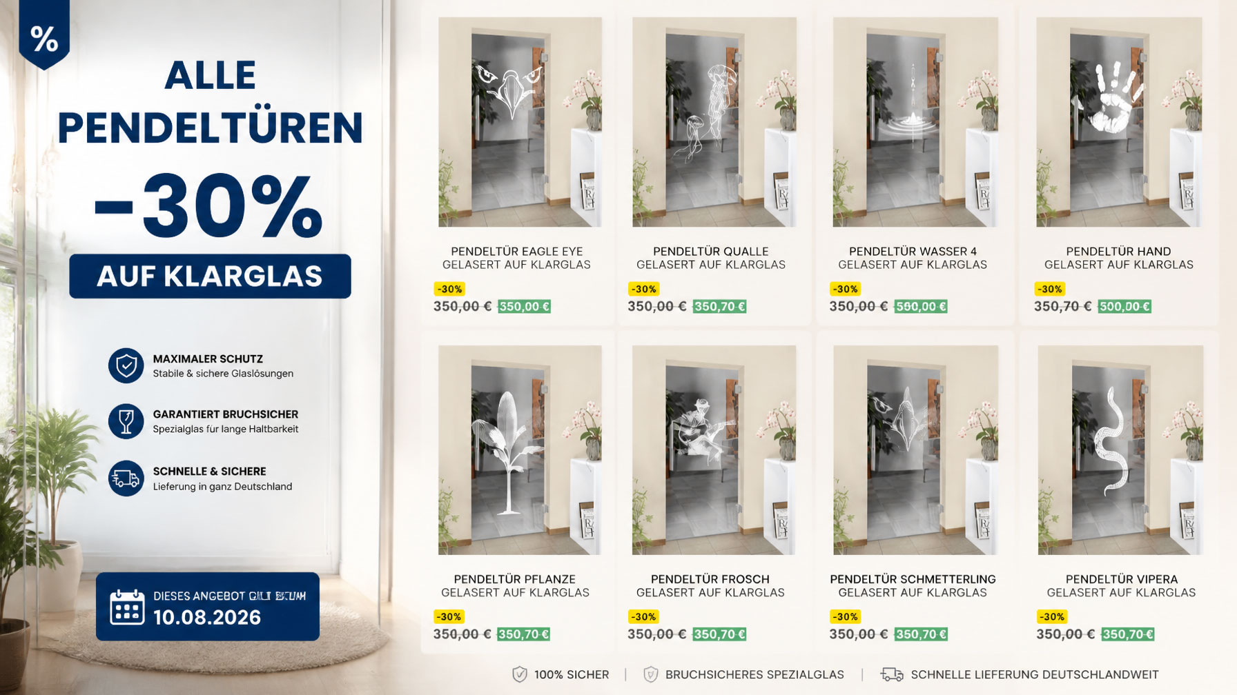 Pendeltüren-30%-Angebot