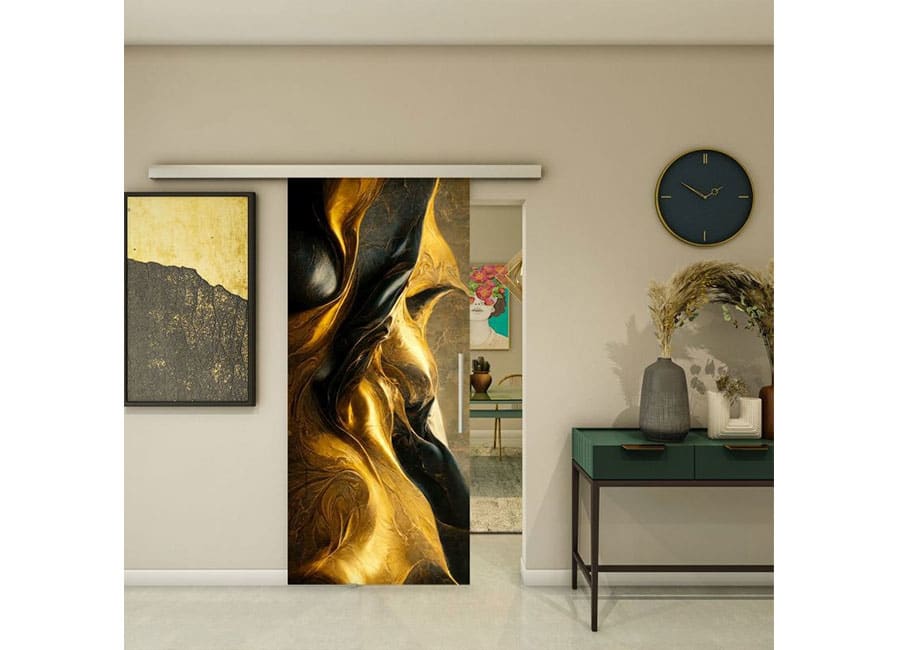 Glasschiebetüren-Kunst