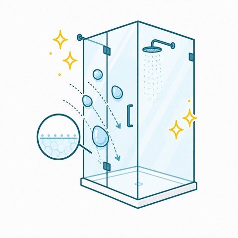 Nano Versiegelung und Kalkschutz bei Glasduschen